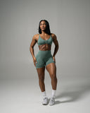 Pump Mid Rise Short - Juniper Green