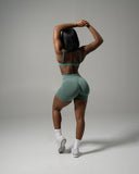 Pump Mid Rise Short - Juniper Green