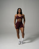 Pump Mid Rise Short - Merlot