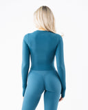 Peekaboo LS - Dress Blue