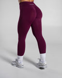 Pump High Rise Legging in Mulberry – women's high-rise seamless compression legging