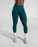 Pump Mid Rise Legging - Dark Teal