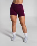 Pump High Rise Short in Mulberry – women's shorts in nylon and polyester fabric