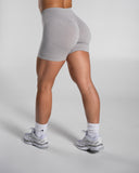 Pump High Rise Short in LT Heather – women's high-rise seamless compression shorts