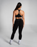 Pump High Rise Legging in Black – women's high-rise seamless compression legging, view 7