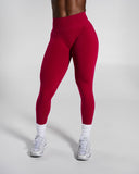 Pump Mid Rise Legging in Strawberry Jam – women's legging in nylon and polyester fabric