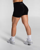 Pump High Rise Short in Black – women's high-rise seamless compression shorts