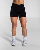 Pump High Rise Short in Black – women's shorts in nylon and polyester fabric