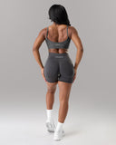 Pump High Rise Short - Dark Heather Grey