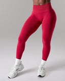 Pump Mid Rise Legging - Scarlet