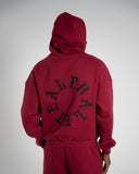 Staple Emblem Fleece Hoodie - Cherry