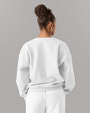 Staple Crewneck in White – Alphalete unisex sweatshirt, view 9