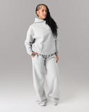 Staple Hoodie in Heather Grey – unisex hoodie in cotton and polyester fabric, view 8