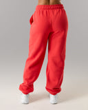 Staple Jogger in Formula Red – Alphalete unisex joggers, view 9