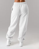 Staple Jogger in White – Alphalete unisex joggers, view 9