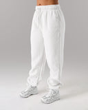 Staple Jogger in White – unisex joggers in cotton and polyester fabric, view 8