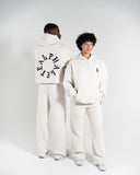Staple Emblem Fleece Hoodie in Oatmeal – unisex hoodie
