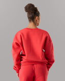 Staple Crewneck in Formula Red – Alphalete unisex sweatshirt, view 9