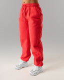 Staple Jogger in Formula Red – unisex joggers in cotton and polyester fabric, view 8