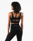 Celeste Bra A/B Cup in Black – Alphalete women's sports bra, view 8