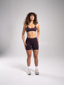 Pump Mid Rise Short - Black Garnet