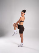 Pump High Rise Short - Walnut