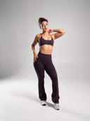 Aura Flared Pant - Black Garnet