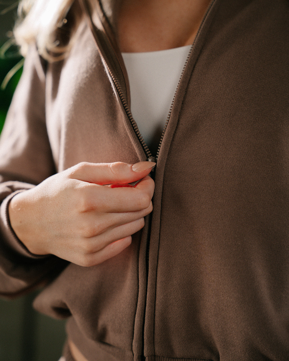 Core Midweight Fleece Zip Hoodie - Strawberry Jam product media