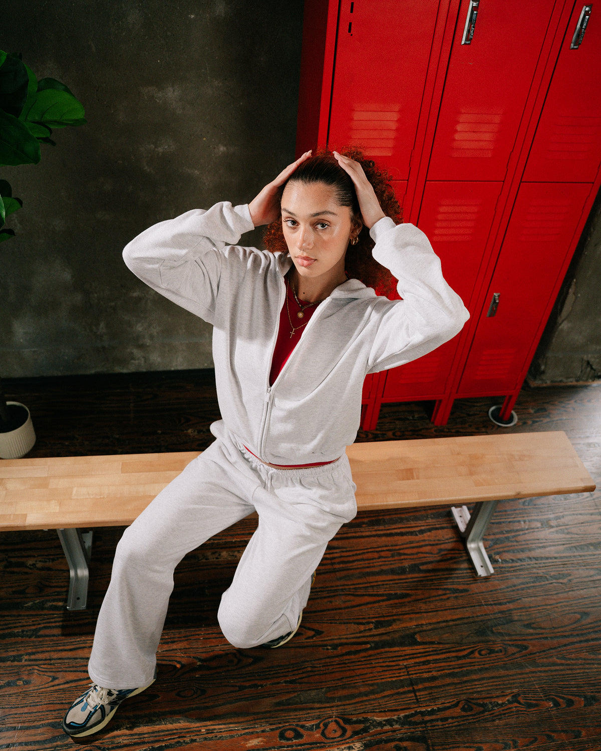 Core Midweight Fleece Zip Hoodie - Strawberry Jam product media