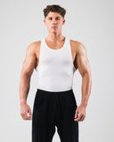 Zero Ribbed Tank 2pk - White