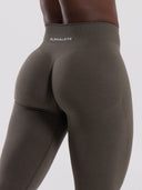 Pump Mid Rise Legging - Khaki