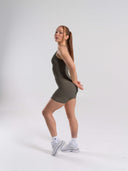 Softcurve Scoop Neck Tank - Khaki