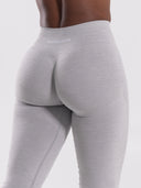 Pump Mid Rise Flared Pant Long - LT Heather