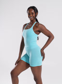 Mirror Tank - Aqua Blue