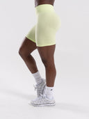 Pump Mid Rise Biker Short - Citrus Frost