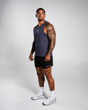 Base Cutoff in Dusty Navy – Alphalete men's tank top