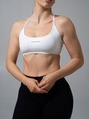 Amplify Open Back Bra - White