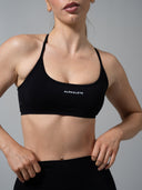 Amplify Open Back Bra - Black