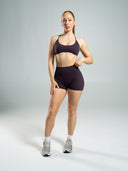 Aura Ultra-High Rise Short - Black Garnet
