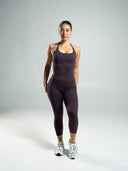 Aura Ultra-High Rise Capri - Black Garnet
