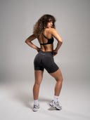 Pump Mid Rise Short - Dark Heather Grey