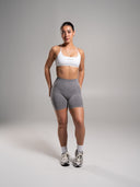 Pump High Rise Short - Heather Grey